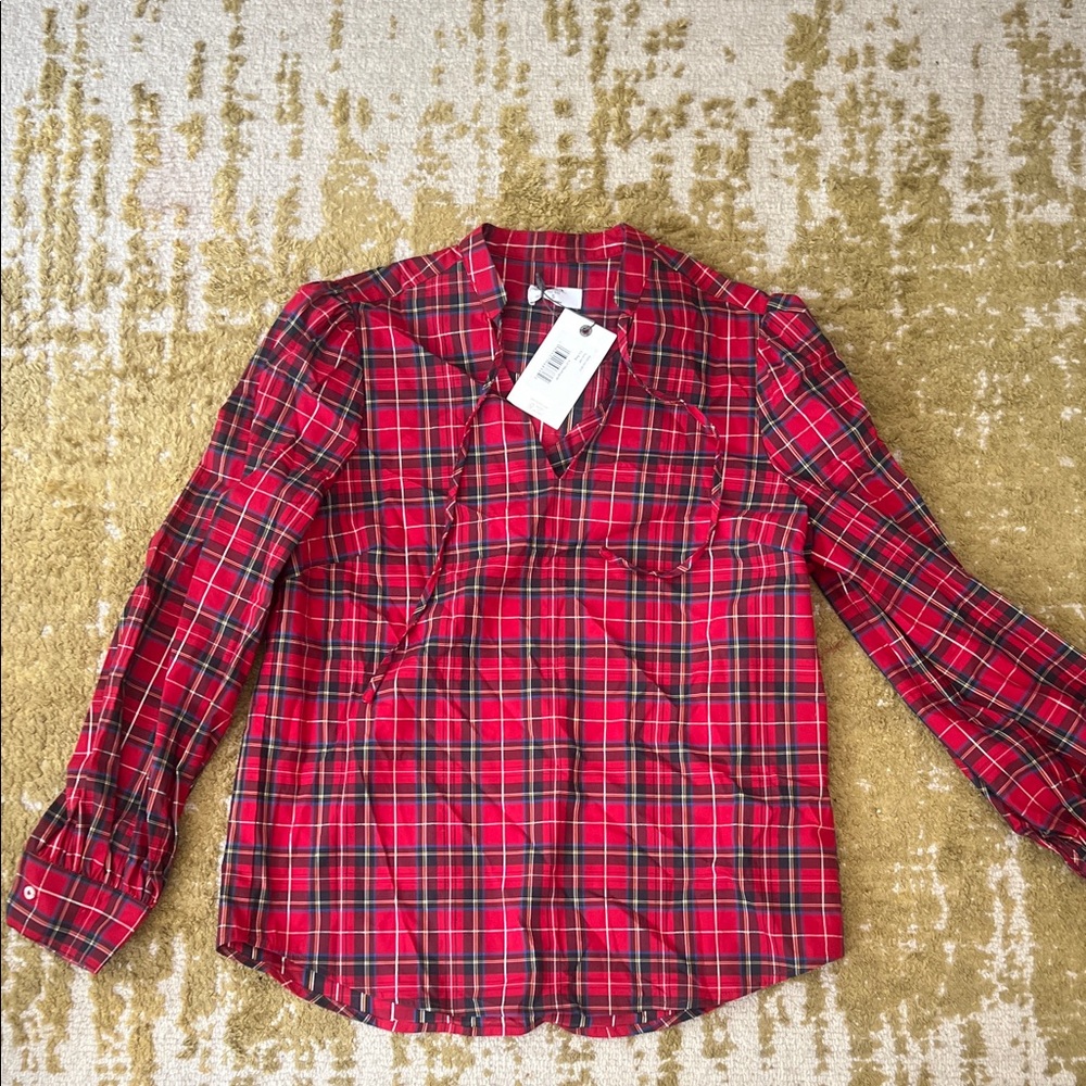 UNTUCKit Women's Vibrant Plaid Blouse